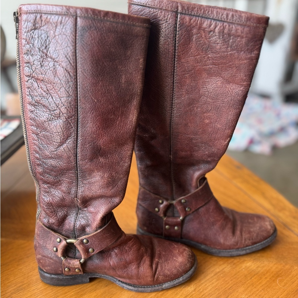 FRYE AND CO. Brown Heeled Boots